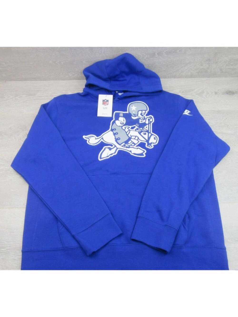 Nike Dallas Cowboys Rewind Retro Joe Club NFL Blue Hoodie Men's Size Medium NEW - Picture 3 of 15